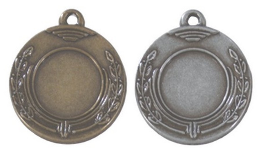 E 126 Medaille Antiek Goud/-Zilver compleet OP=OP!!
